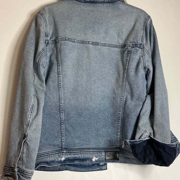 Men’s Hollister Sherpa lined Jean chore jacket like new size small - Picture 6 of 9